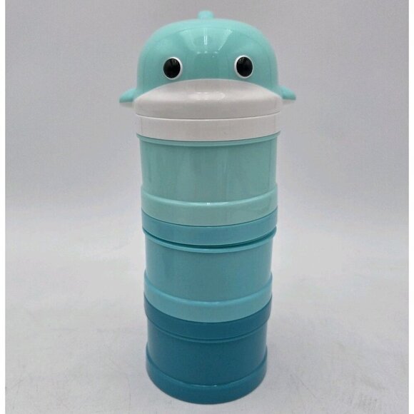 Bo Jungle Powder Container Whaly Blue Milk Powder Dispenser BS3161 Formula Whale - Picture 1 of 9